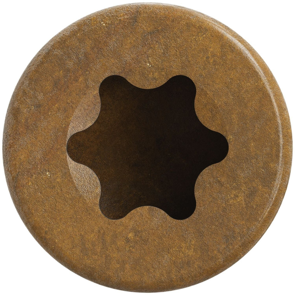Simpson Strong-Tie FT07112MB Finish Trim Screw, #7 x 1-1/2-in. T10, Trim-Head, Quik Guard, Tan, 4000-Pack