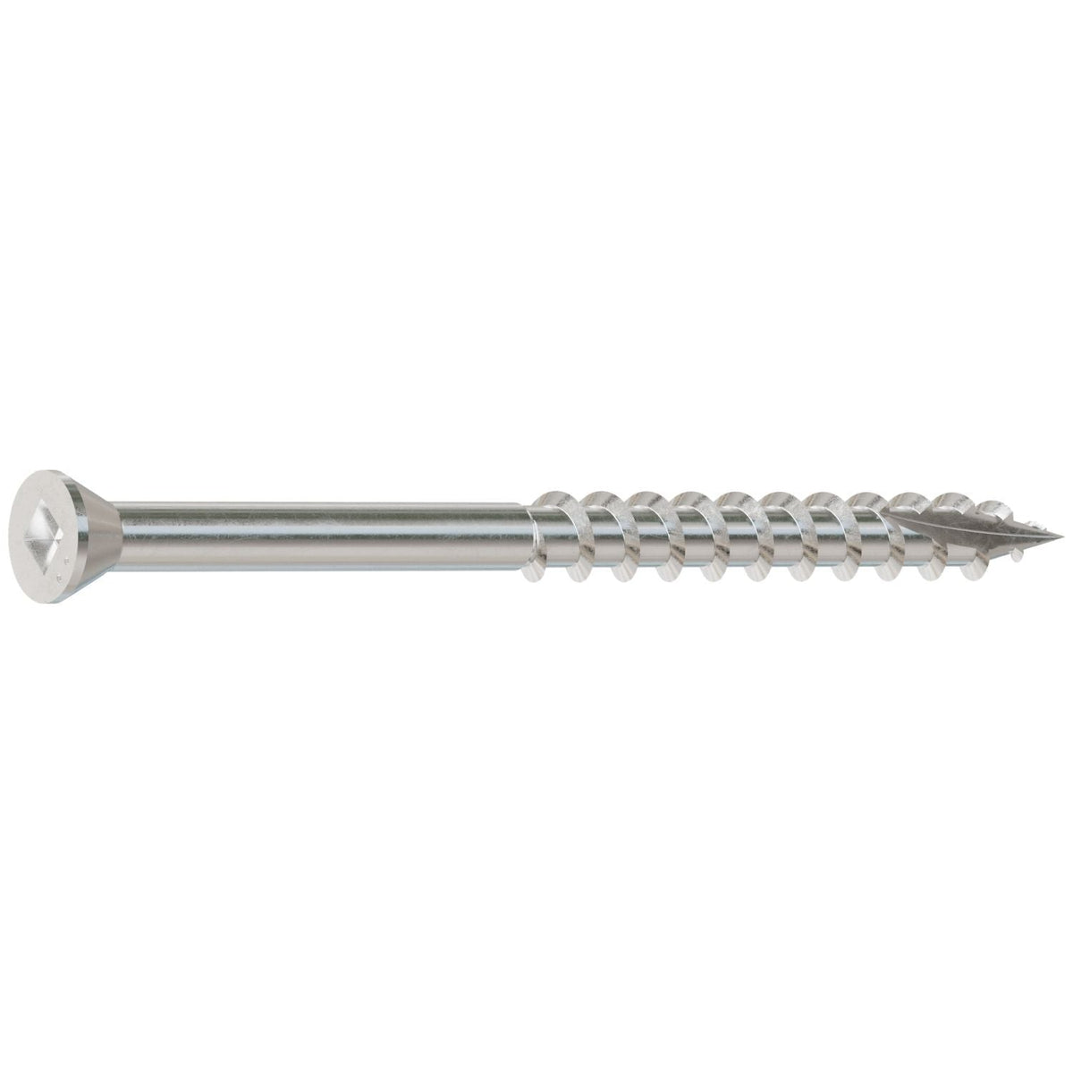 Simpson Strong-Tie S07225FBB Trim-Head Screw, Square Drive, #7 x 2-1/4-in. #1 SQ, Type 305, 3000-Pack