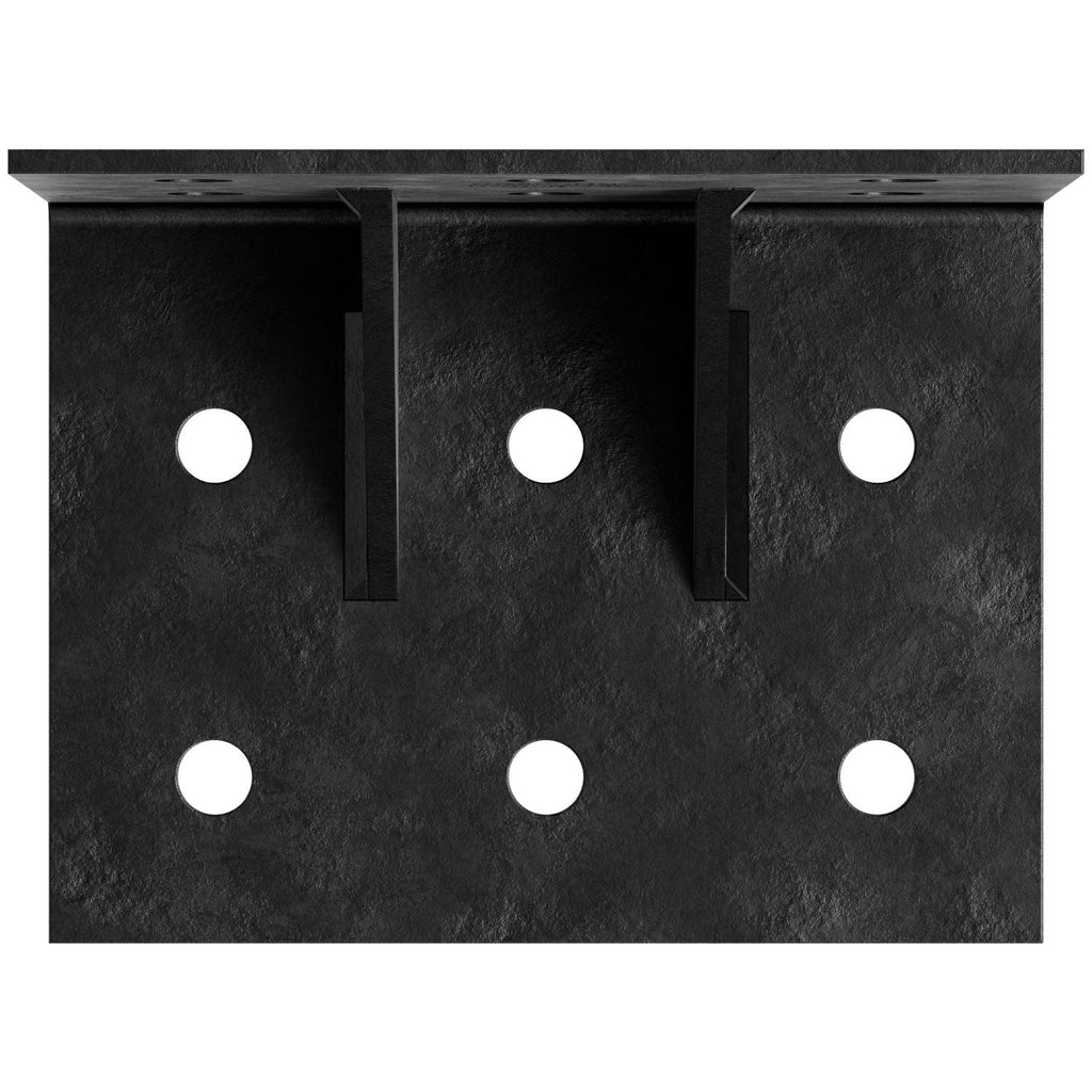 Simpson Strong-Tie HL57GPC HLGPC 5-in. x 7-in. Black Powder-Coated Ornamental Heavy Angle with Gusset