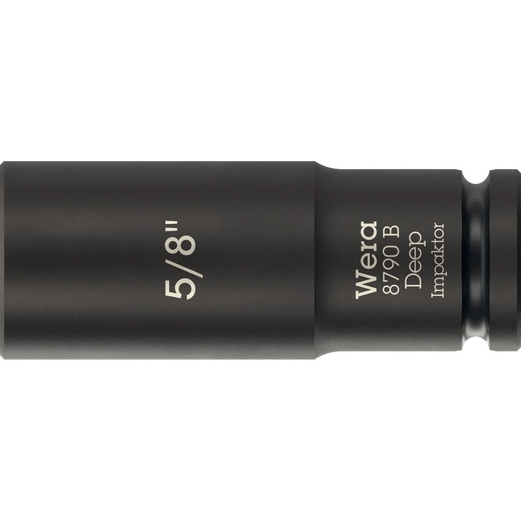 Wera 8790 B Impaktor Deep Socket With 3/8-in. Drive, 5/8-in.x63-mm.