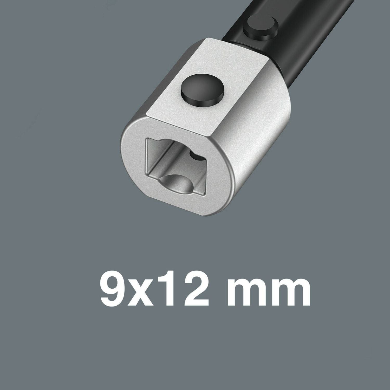 Wera 7775 Open Ring Spanner Insert, 9X12-mm., 9X12x19x49-mm.
