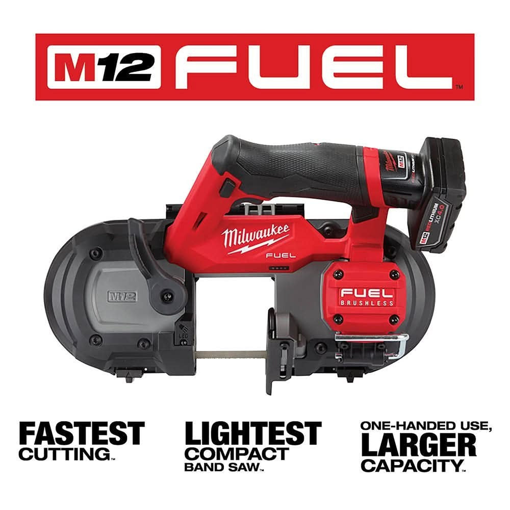 Milwaukee 2529-21XC M12 FUEL Compact Band Saw 4.0Ah Kit