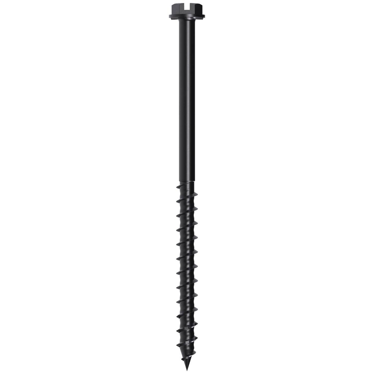 Simpson Strong-Tie TNTBL18314H Titen Turbo, 3/16-in. x 3-1/4-in. Hex-Head Concrete and Masonry Screw, Black, 100-Pack