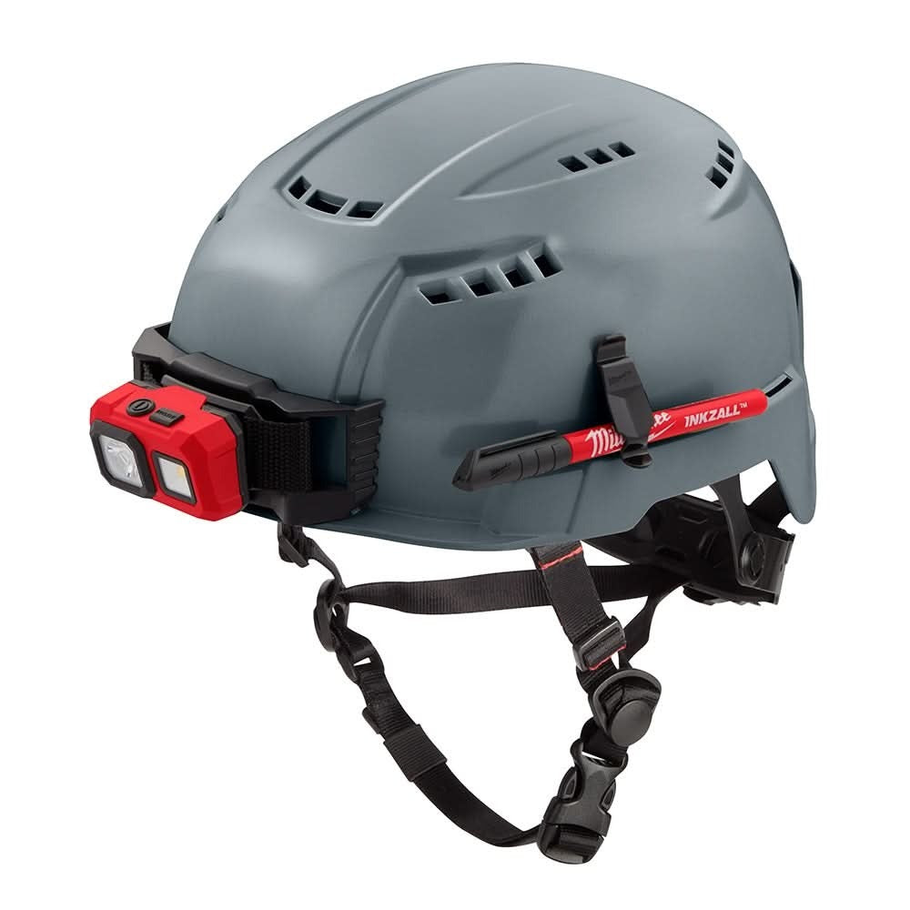 Milwaukee 48-73-1334 Gray Vented Helmet with BOLT - Class C