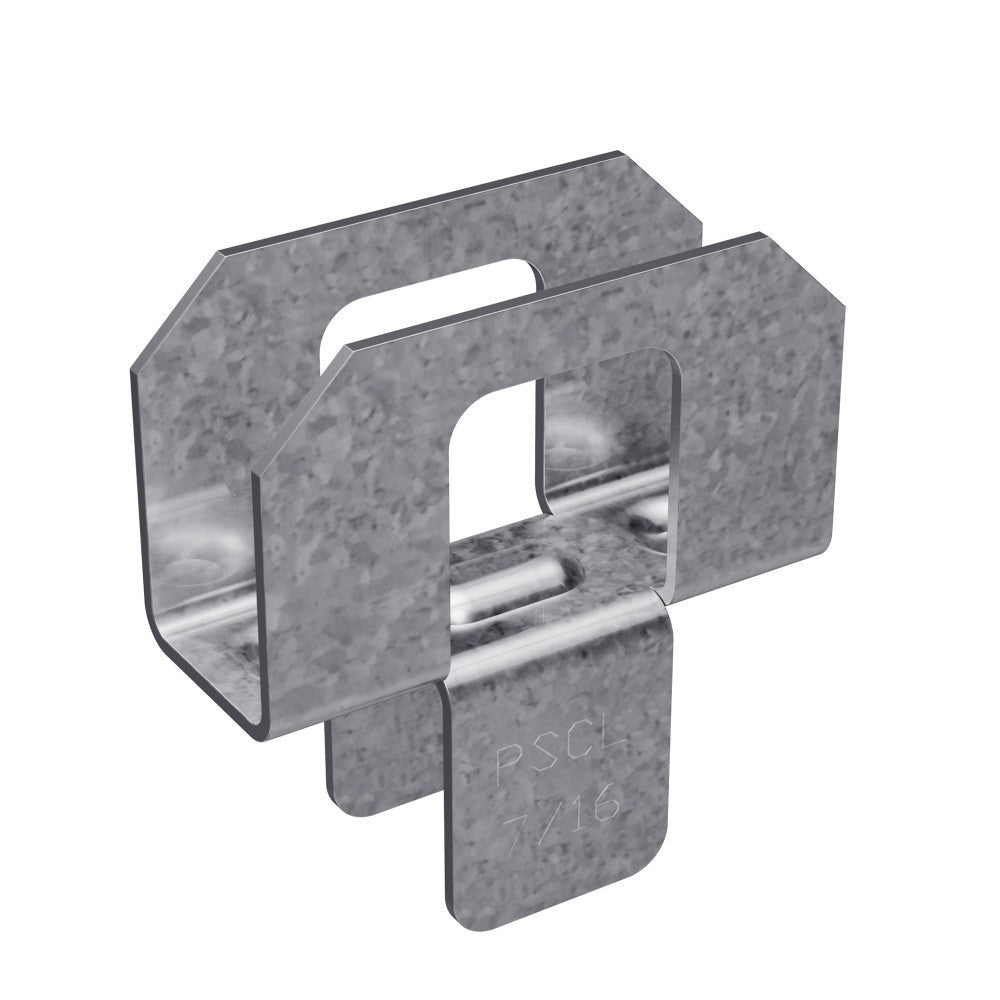 Simpson Strong-Tie PSCL 7/16-R50 PSCL 20-Gauge Panel Sheathing Clip for 7/16-in. Plywood, 50-Pack