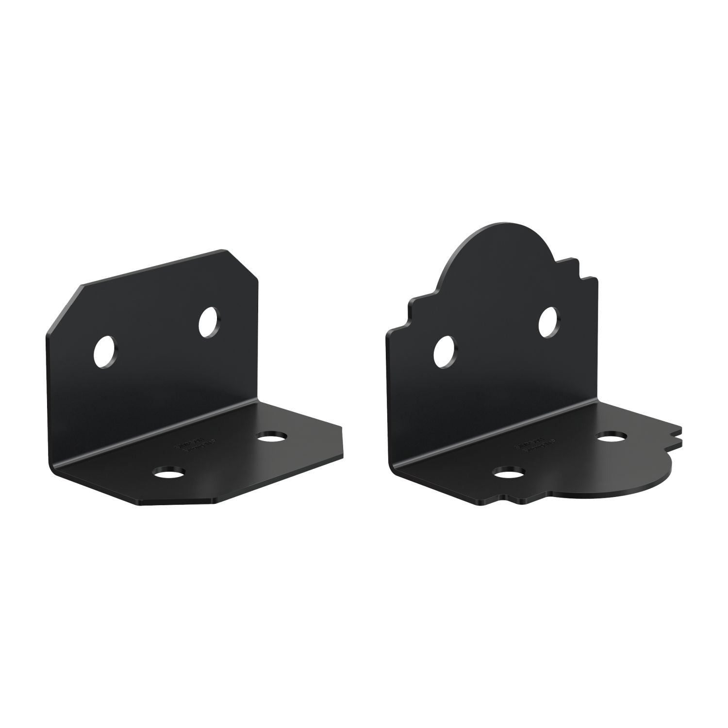Simpson Strong-Tie APA6 Outdoor Accents Mission Collection ZMAX, Black Powder-Coated 90° Angle for 6x