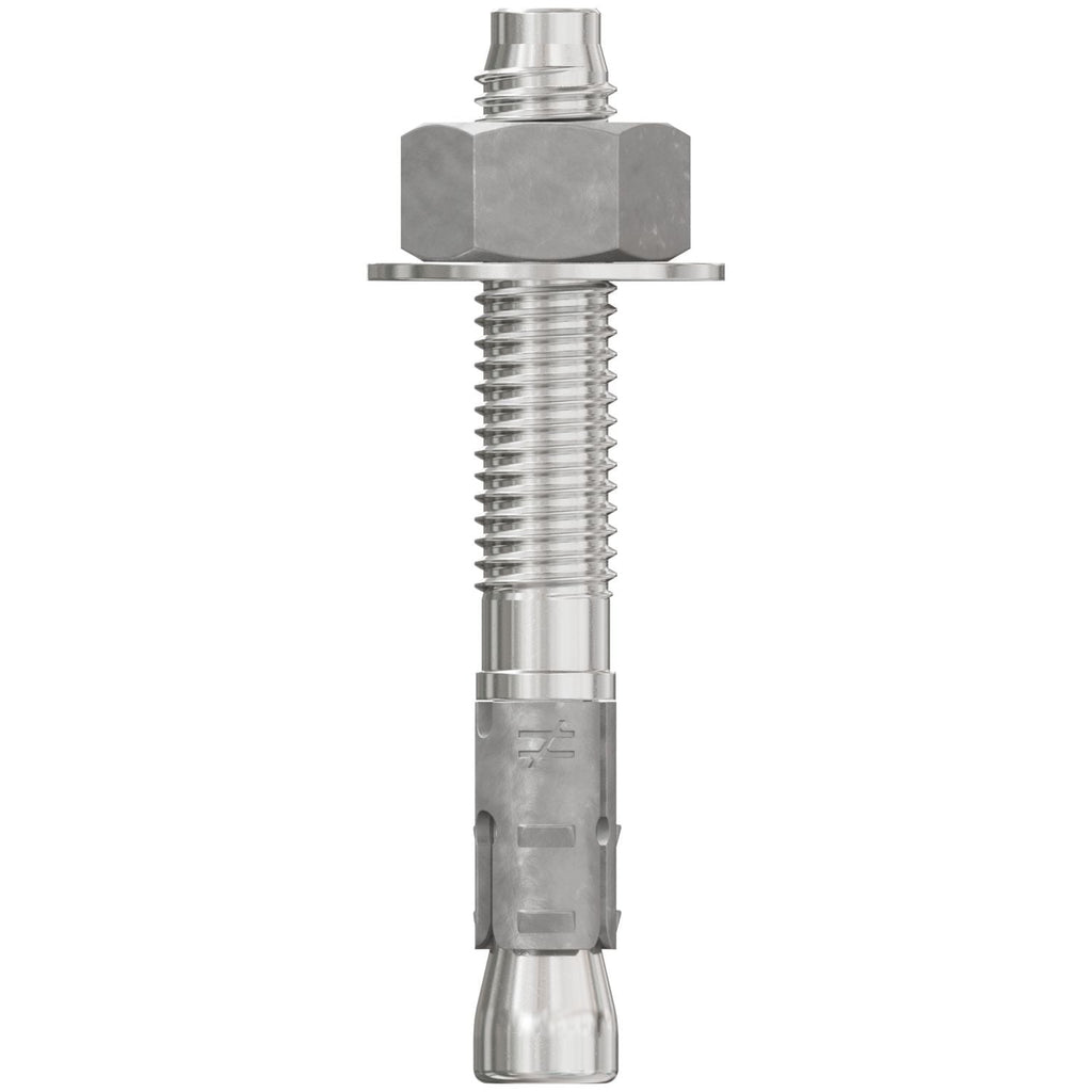 Simpson Strong-Tie STB2-50334S4F25 Strong-Bolt 2, 1/2-in. x 3-3/4-in. Type 304 Stainless-Steel Wedge Anchor, Fully Assembled, 25-Pack