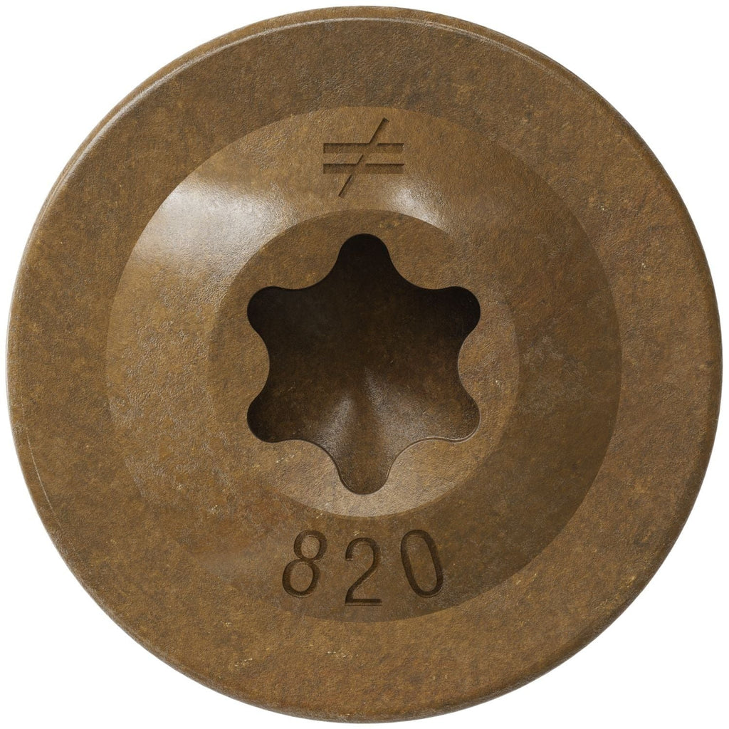 Simpson Strong-Tie CBT08200R300 Wafer-Head Construction Screw, #8 x 2-in. T20, Quik Guard, Tan, 300-Pack
