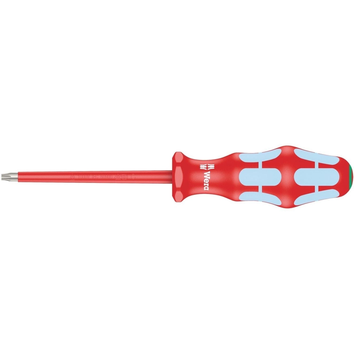 Wera 3167 I VDE Insulated Torx Screwdriver, Stainless Steel, Torx 25x100-mm.