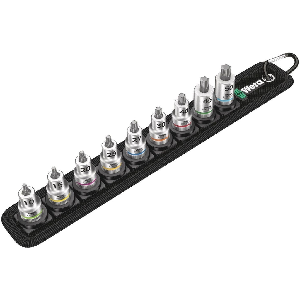 Wera Belt B 3 Torx Hf Zyklop Bit Socket Set With Holding Function, 3/8-in. Drive, 9-Pieces