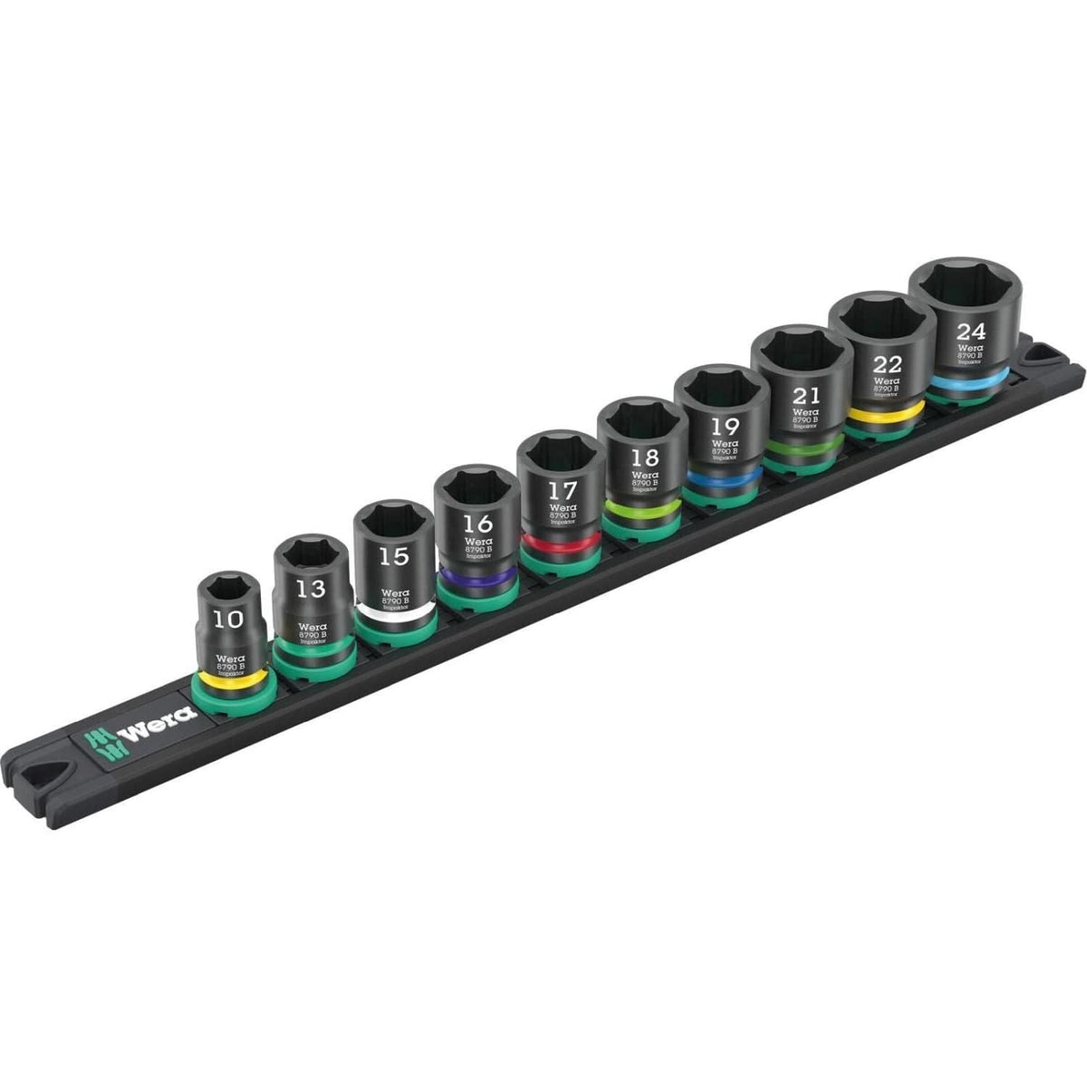 Wera 9607 Magnetic Rail B Impaktor 1, 10-Pieces