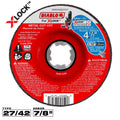 Diablo DBX045063701F 4-1/2 Inch Type 27 Metal Cut-Off Disc for X-Lock and All Grinders