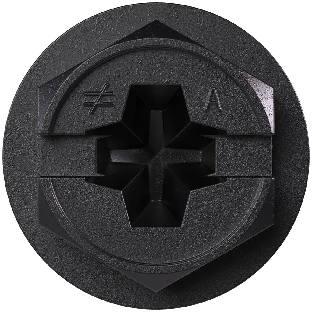 Simpson Strong-Tie TNTBL25134H Titen Turbo, 1/4-in. x 1-3/4-in. Hex-Head Concrete and Masonry Screw, Black, 100-Pack