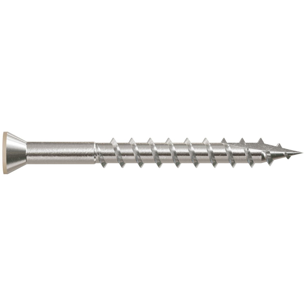 Simpson Strong-Tie T07162FT70TN02 Trim-Head Screw, 6-Lobe Drive, #7 x 1-5/8-in. T-15 Type 316, Tan 02, 70-Pack
