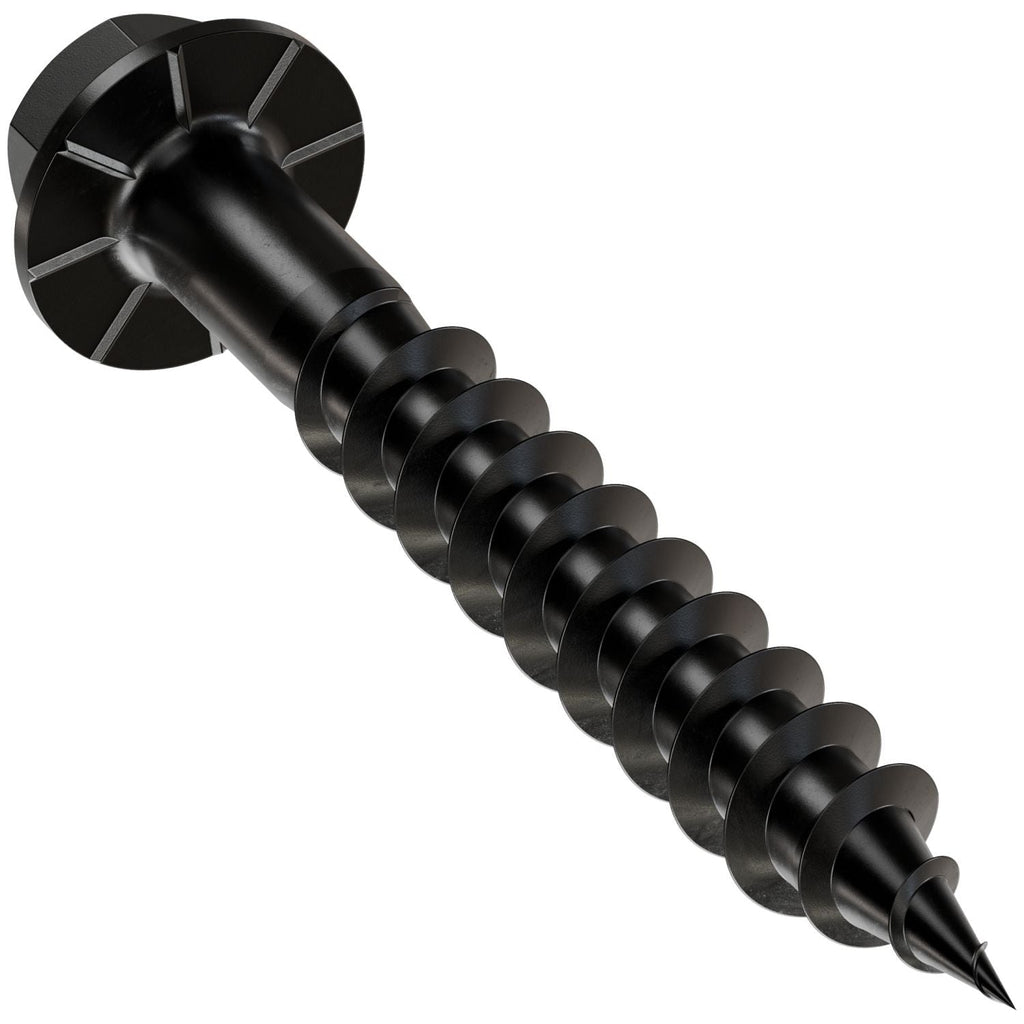 Simpson Strong-Tie SD10112DBBR50 Outdoor Accents Connector Screw, #10 x 1-1/2-in. Double-Barrier Coating, Black, 50-Pack