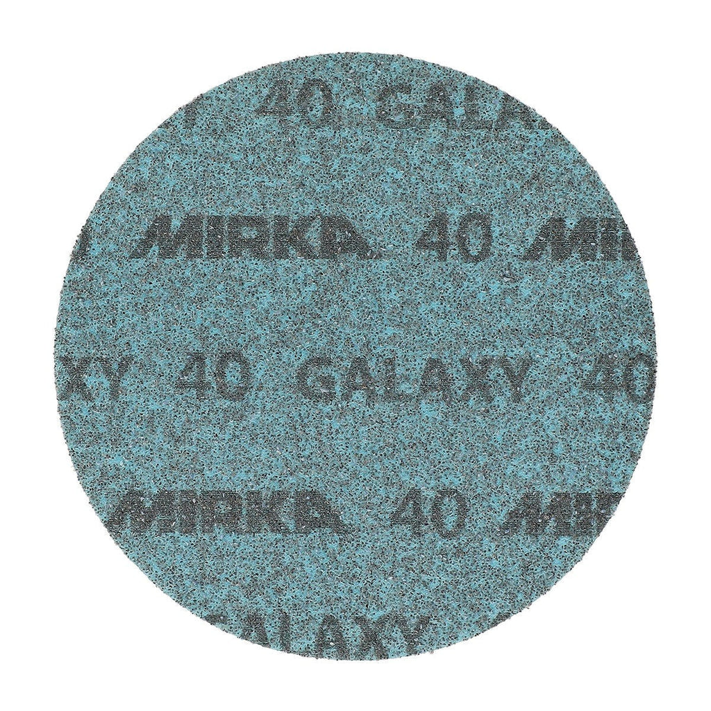Mirka Galaxy 6-in. 40 Grit Hook and Loop Sanding Discs, 50-Pack for Power Sanders (FY-622-040)