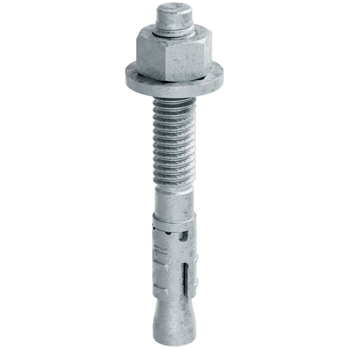 Simpson Strong-Tie STB2-37300MGF50 Strong-Bolt 2, 3/8-in. x 3-in. Mechanically Galvanized Wedge Anchor, Fully Assembled, 50-Pack