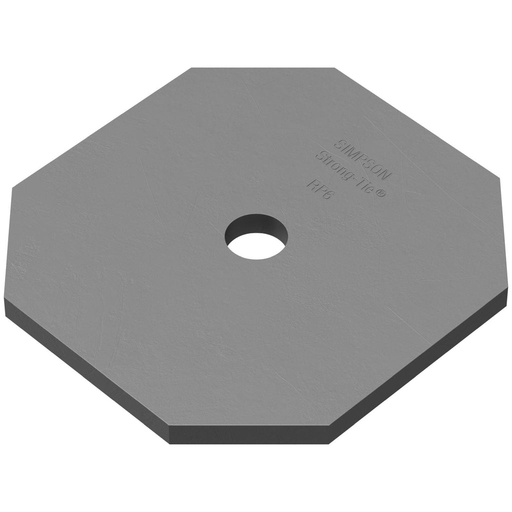 Simpson Strong-Tie RP6 RP6 3/8-in. Steel Retrofit Plate