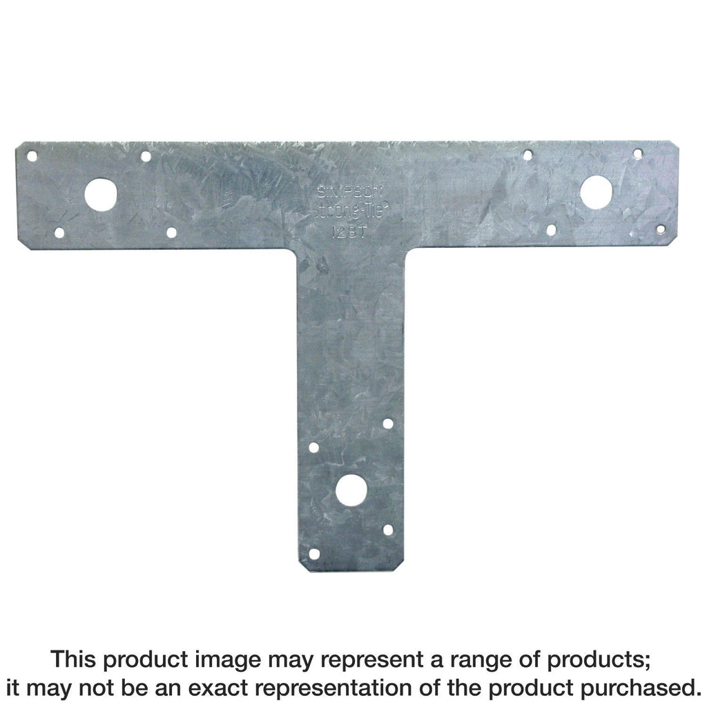 Simpson Strong-Tie 128T 12-in. x 8-in. 14-Gauge Galvanized T Strap