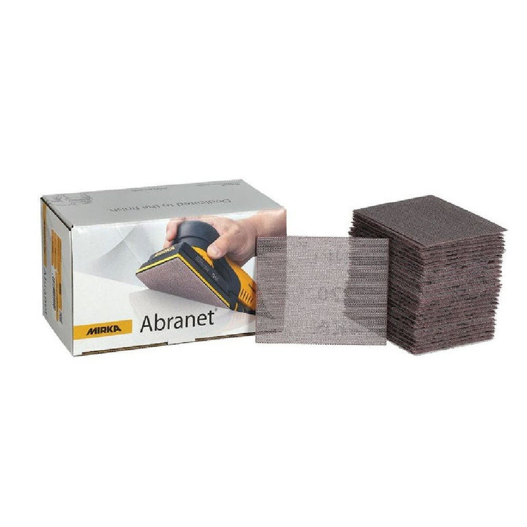 Mirka Abranet 3-in. x 4-in. 180 Grit Sanding Sheets, 50-Pack Dust-Free Mesh Abrasive (9A-129-180)
