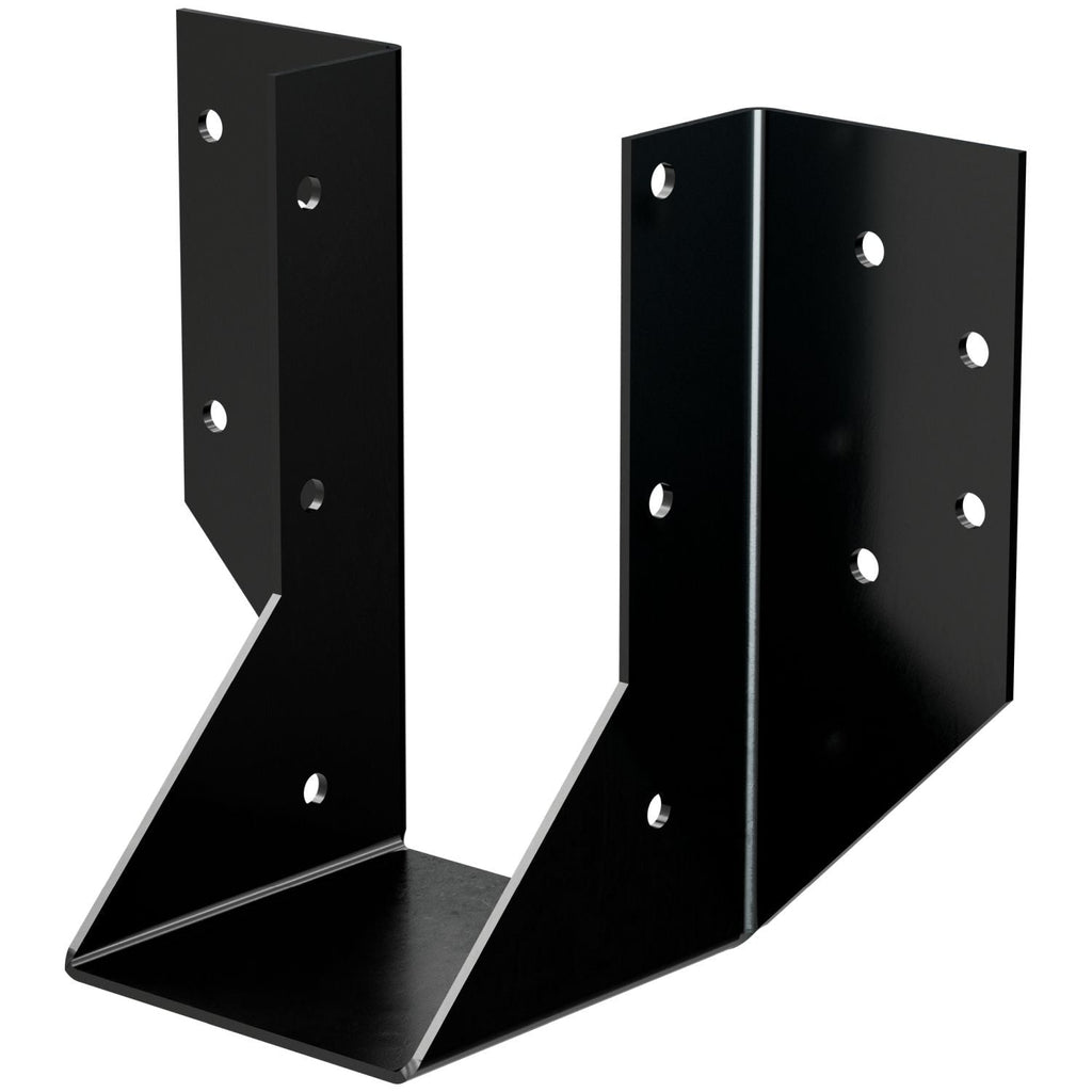 Simpson Strong-Tie OHU48-SDS3 OHU Black Powder-Coated Ornamental Joist Hanger for 4x8 w/ Strong-Drive SDS Screws