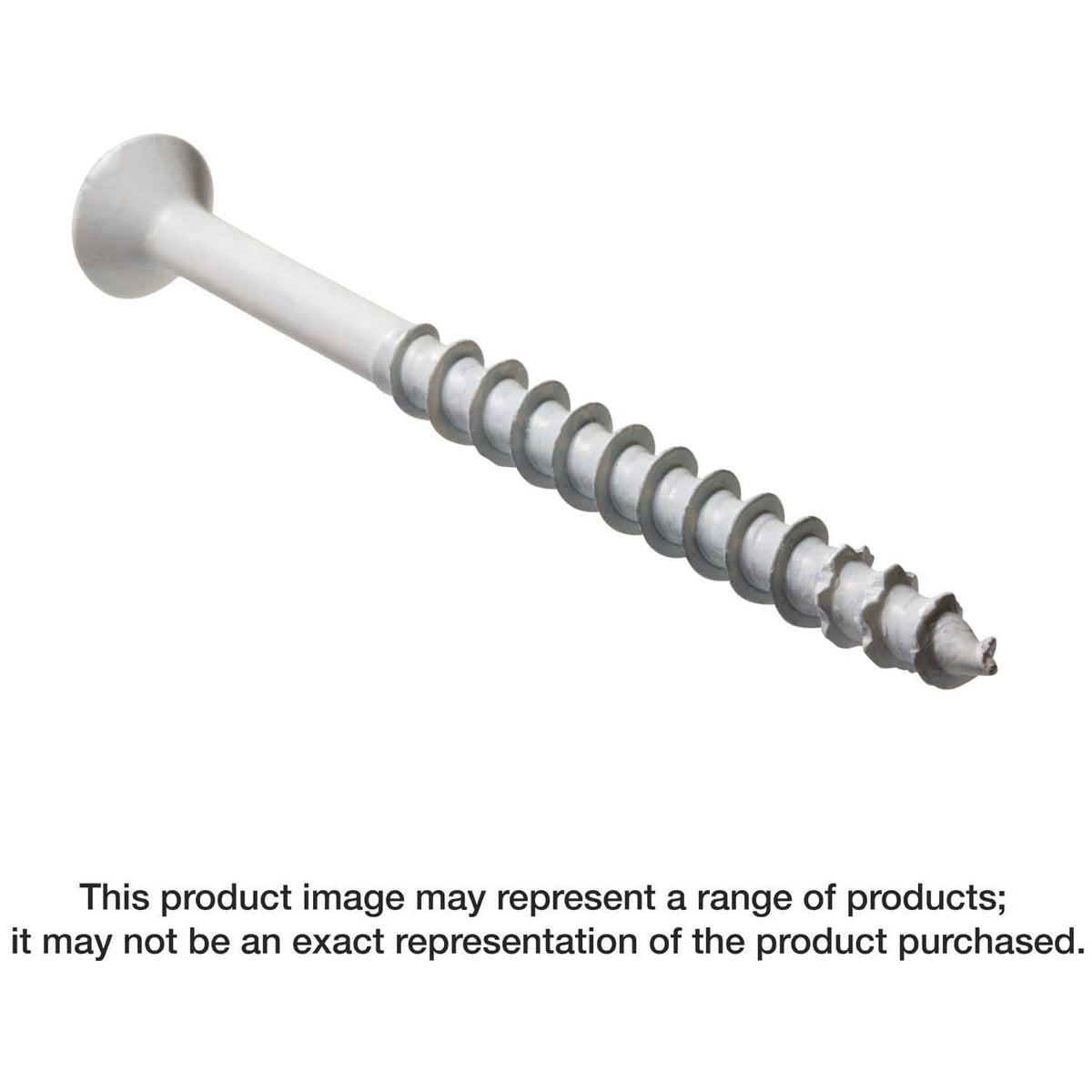 Simpson Strong-Tie TNTW18234TF Titen Turbo, 3/16-in. x 2-3/4-in. 6-Lobe Flat-Head Concrete and Masonry Screw, White, 100-Pack
