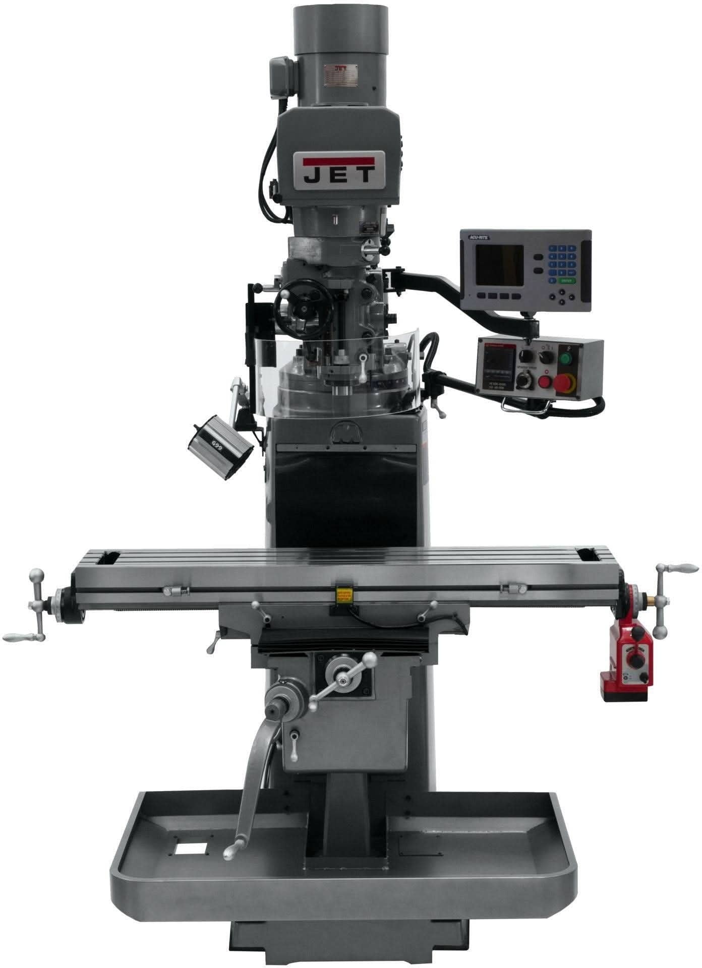 Jet Tools 690619 JTM-1050EVS2/230 Mill With Acu-Rite 200S DRO With X-Axis Powerfeed