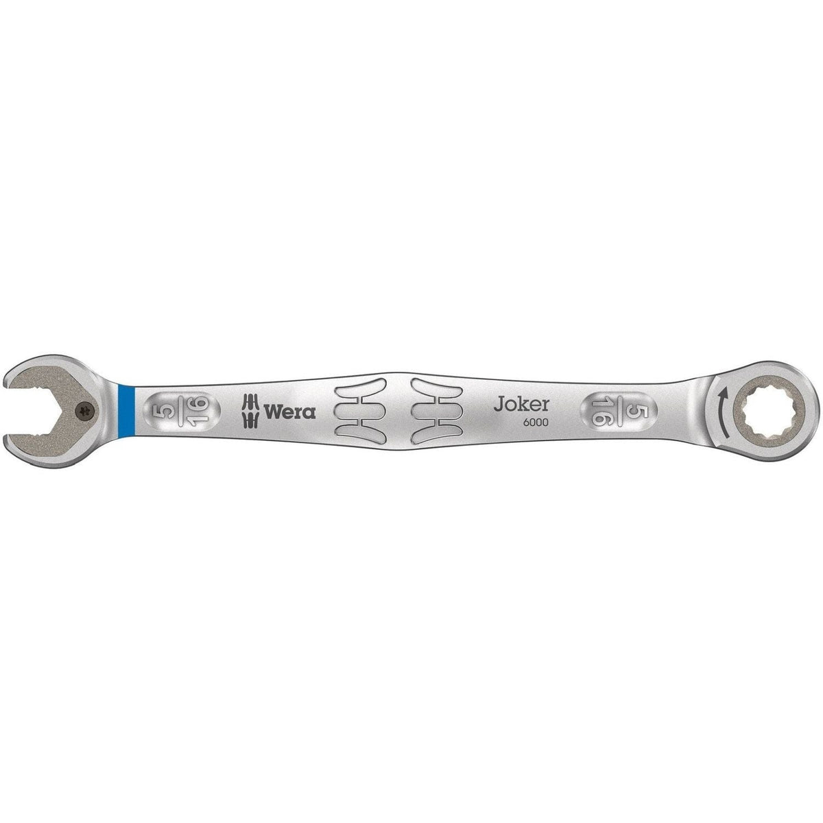 Wera 6000 Joker Ratcheting Combination Wrenches, Imperial, 5/16-in.x144-mm.