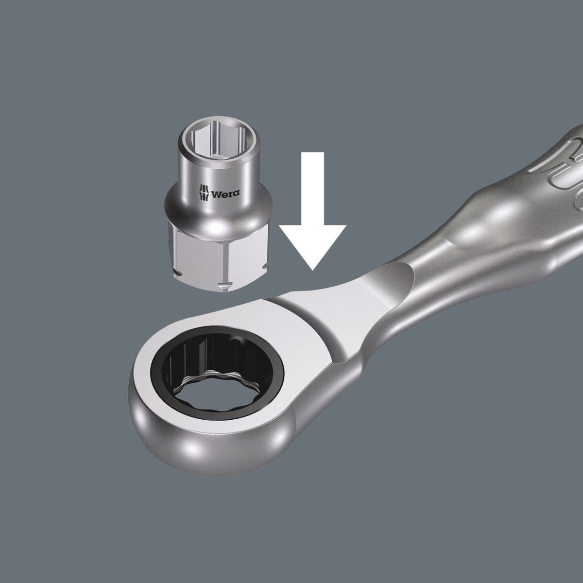 Wera 8790 Fa Zyklop Socket With 1/4-in. And Hexagon 11 Drive, 12-mm.