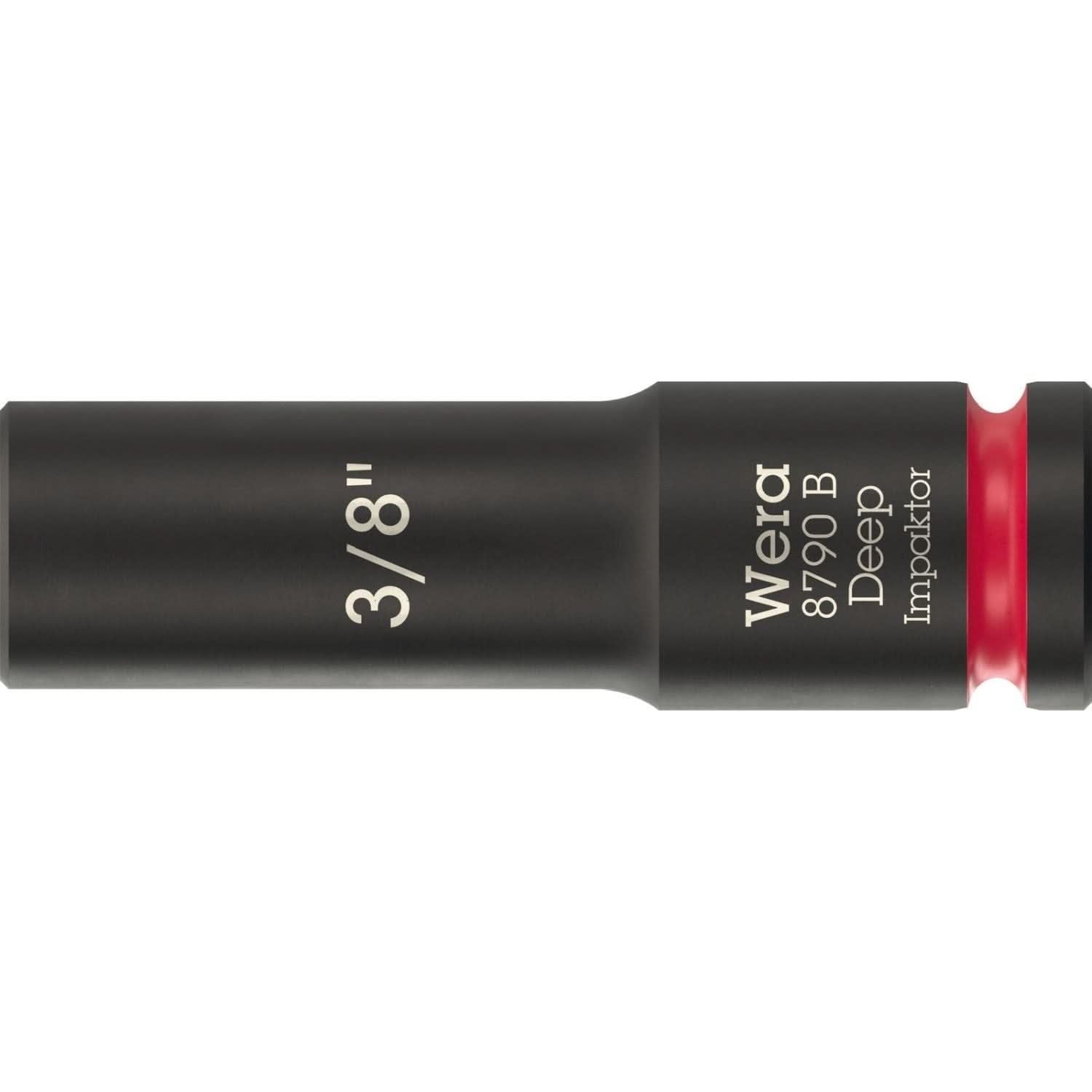 Wera 8790 B Impaktor Deep Socket With 3/8-in. Drive, 3/8-in.x63-mm.