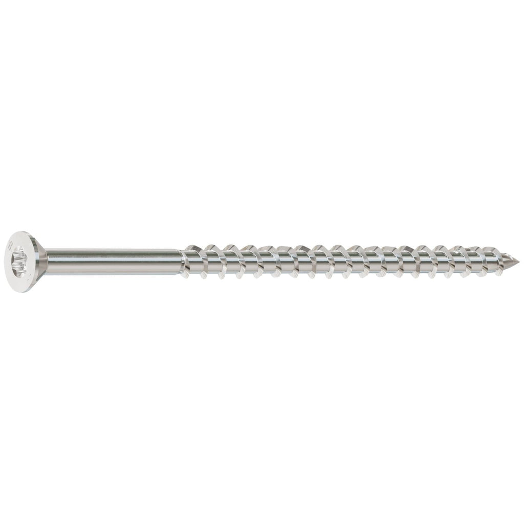 Simpson Strong-Tie S10350WPB Deck-Drive DWP WOOD SS Screw, #10 x 3-1/2-in. T-25, Flat Head, Type 305, 1000-Pack
