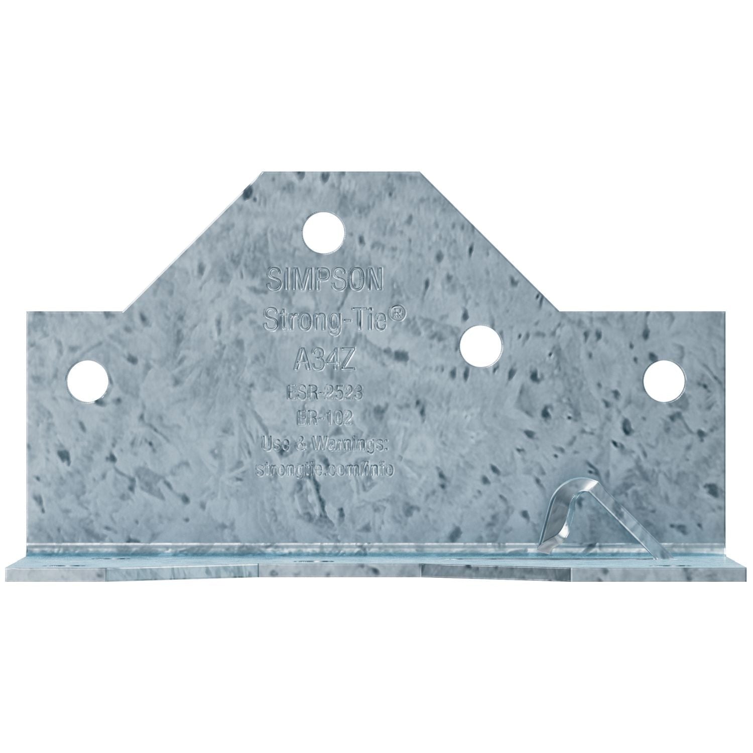 Simpson Strong-Tie A34Z 1-7/16-in. x 2-1/2in. ZMAX Galvanized Framing Angle