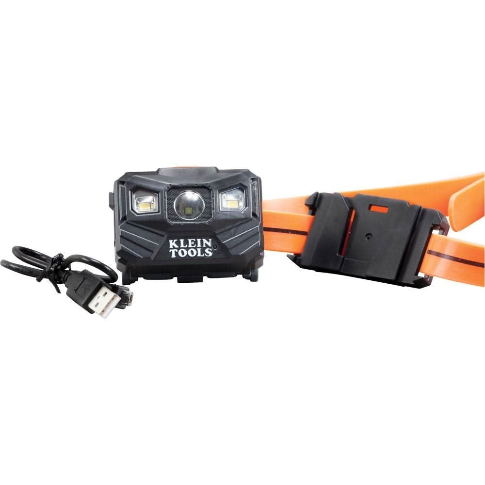 Klein Tools 56064 Rechargeable Headlamp with Silicone Strap