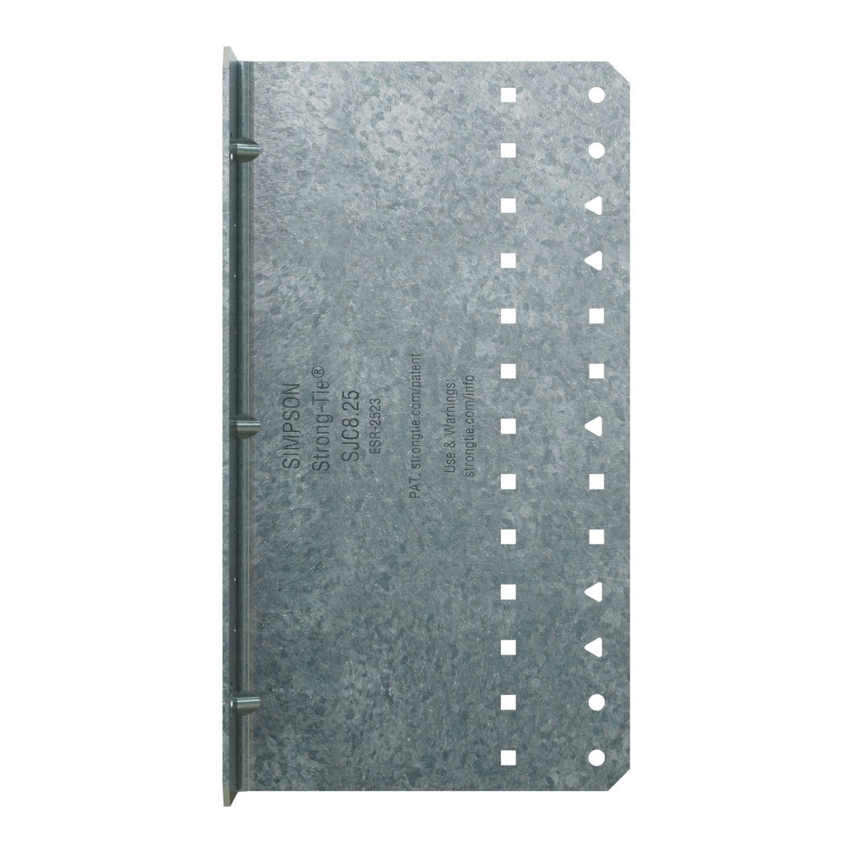 Simpson Strong-Tie SJC8.25-R15 SJC 2-in. x 4-1/2-in. x 8-1/4-in. 14-Gauge Galvanized Steel-Joist Connector, 15-Pack
