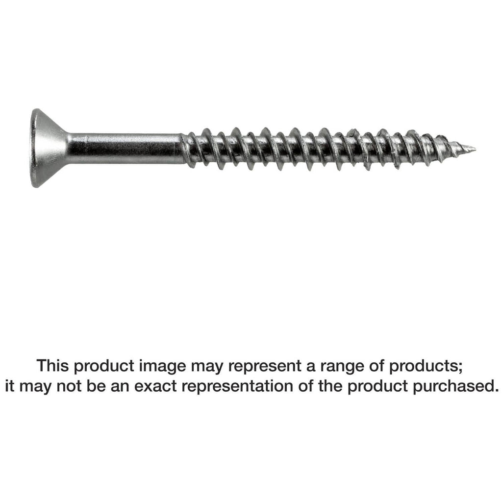 Simpson Strong-Tie T10J200FXM Marine Screw, Flat Head, #10 x 2-in. #2 Phillips Drive, Type 316, 1000-Pack