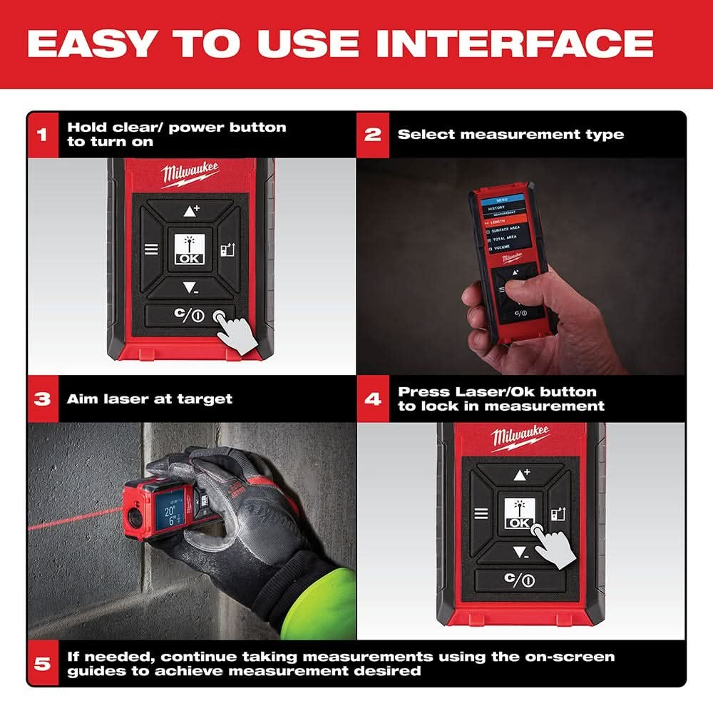 Milwaukee 48-22-9803 330' Laser Distance Meter