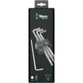 Wera 950/9 Hex-Plus 1 SB L-Key Set, Metric, Chrome-Plated, 9-Pieces