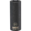 DEWALT 1/2-in. Drive 21 mm 6-Point Deep Impact Socket, Individual (DWMT73951OSP)