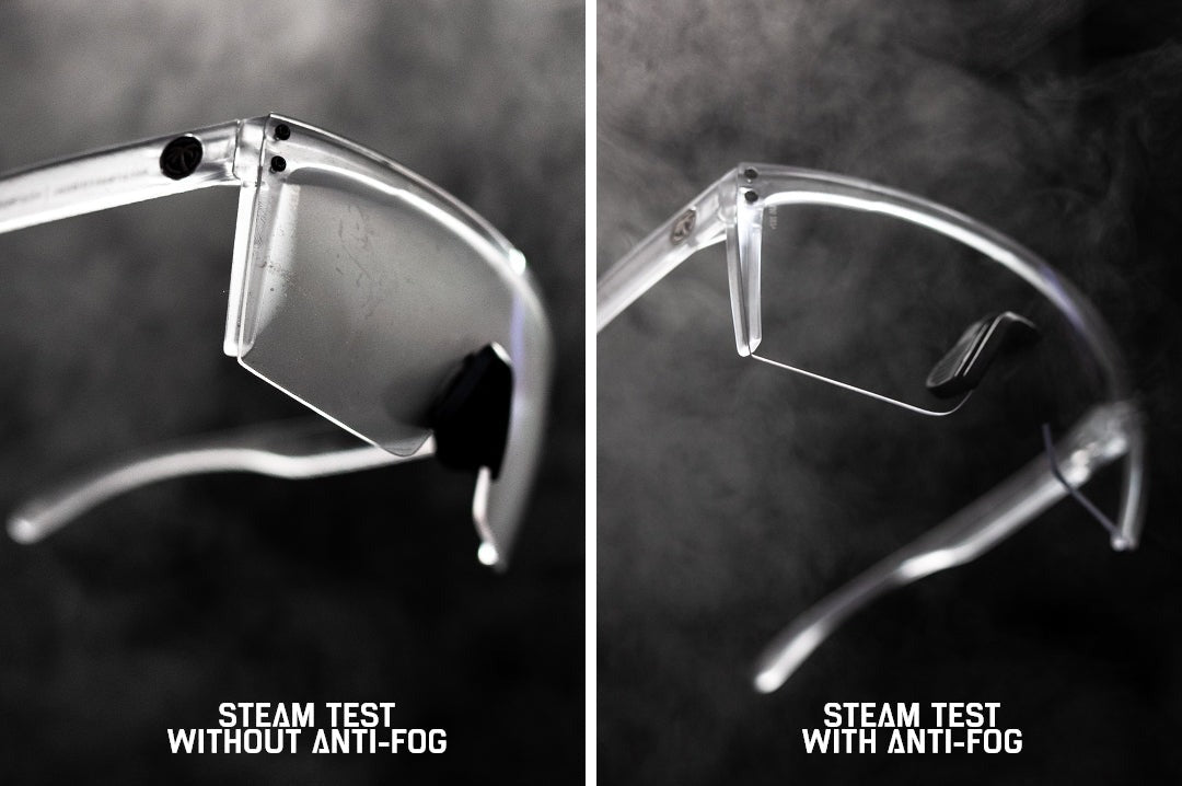 Heat Wave Lazer Face Vapor Clear Frame Clear Anti Fog Lens Z87 Sunglasses