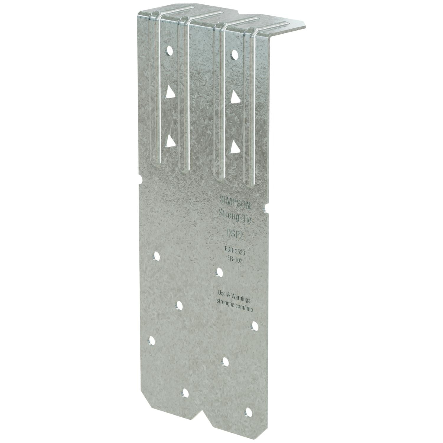 Simpson Strong-Tie DSPZ DSP 18-Gauge ZMAX Galvanized Double-Stud Plate Tie