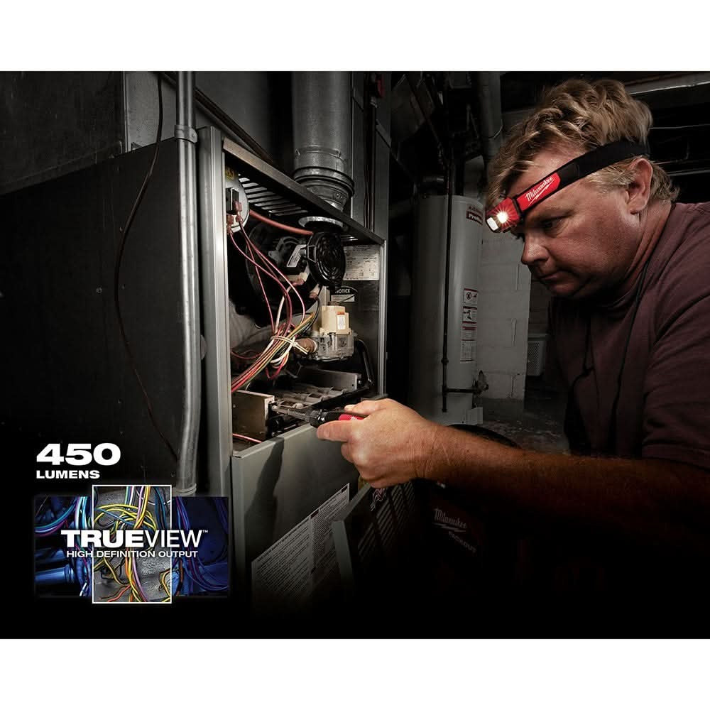 Milwaukee 2104 Spot / Flood 450-Lumen Headlamp