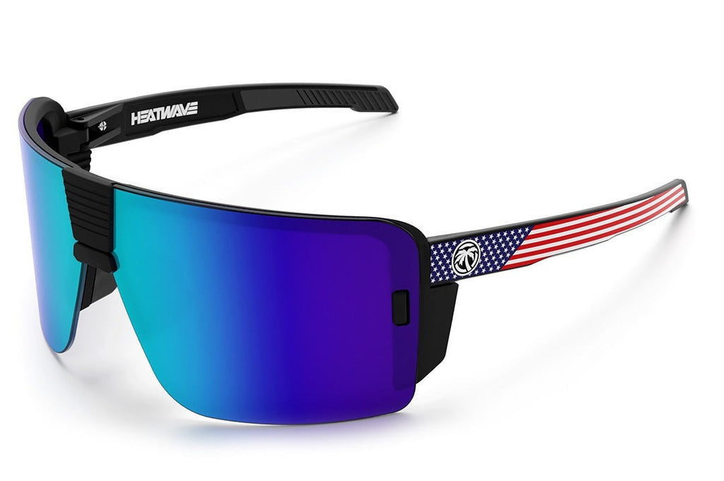 Heat Wave XL Vector USA Stars and Stripes Customs Z87+ Sunglasses