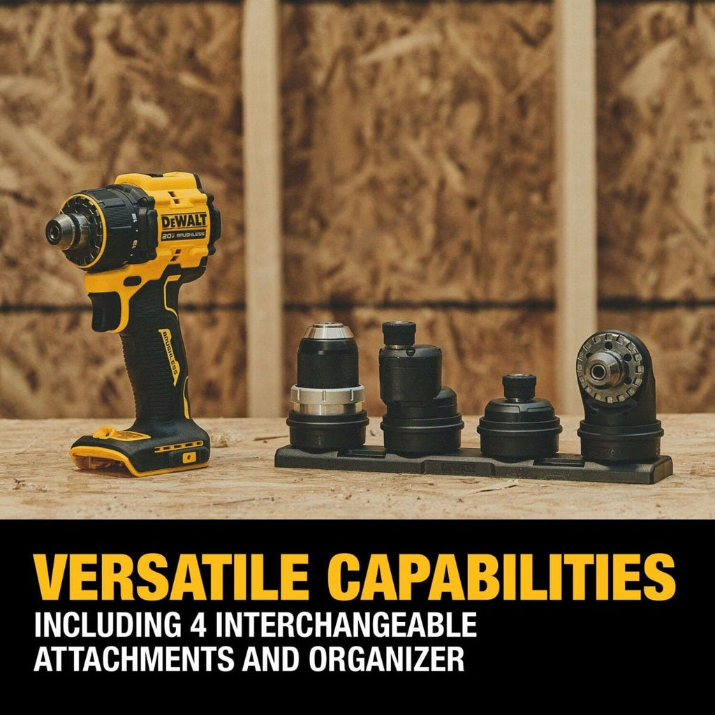 DeWALT DCD803B ATOMIC 20V MAX 5-in-1 Brushless Cordless Multi-Head Drill/Driver w/ 3.5Ah POWERSTACK Starter Kit
