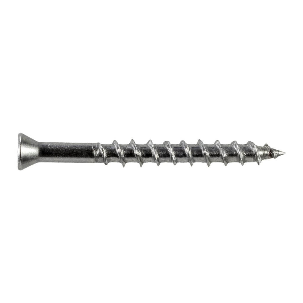 Simpson Strong-Tie T07162WP-RP400 Deck-Drive DWP WOOD SS Screw, #7 x 1-5/8-in. T-15, Trim Head, Type 316, 400-Pack