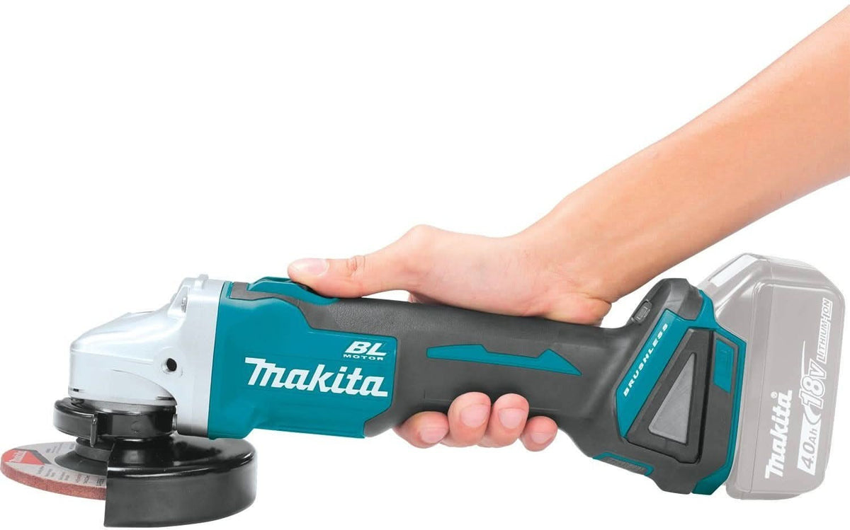 Makita XAG09Z 18V LXT Lithium-Ion Brushless Cordless 4-1/2"Â / 5" Cut-Off/Angle Grinder, with Electric Brake, Tool Only