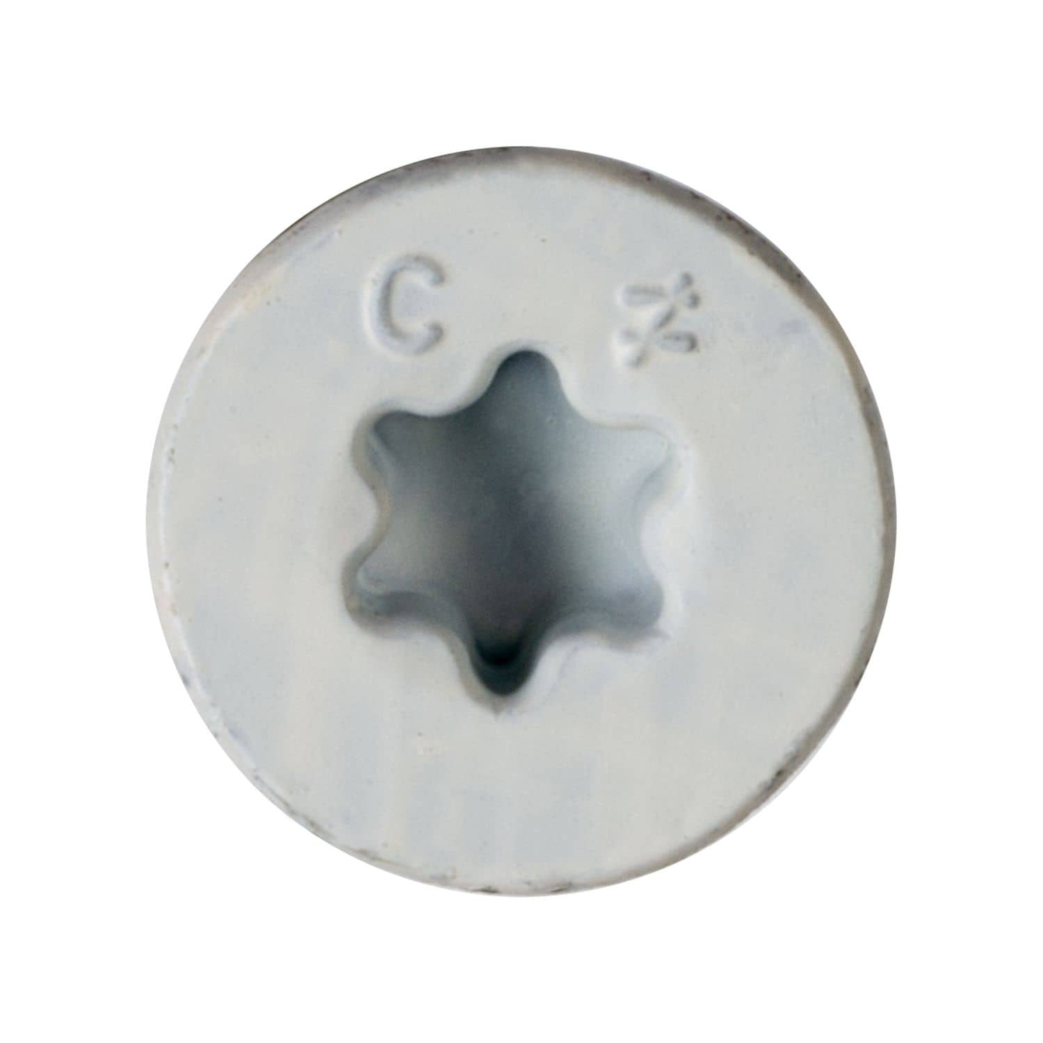 Simpson Strong-Tie TNTW25234TFC75 Titen Turbo, 1/4-in. x 2-3/4-in. 6-Lobe Flat-Head Concrete and Masonry Screw, White, 75-Pack