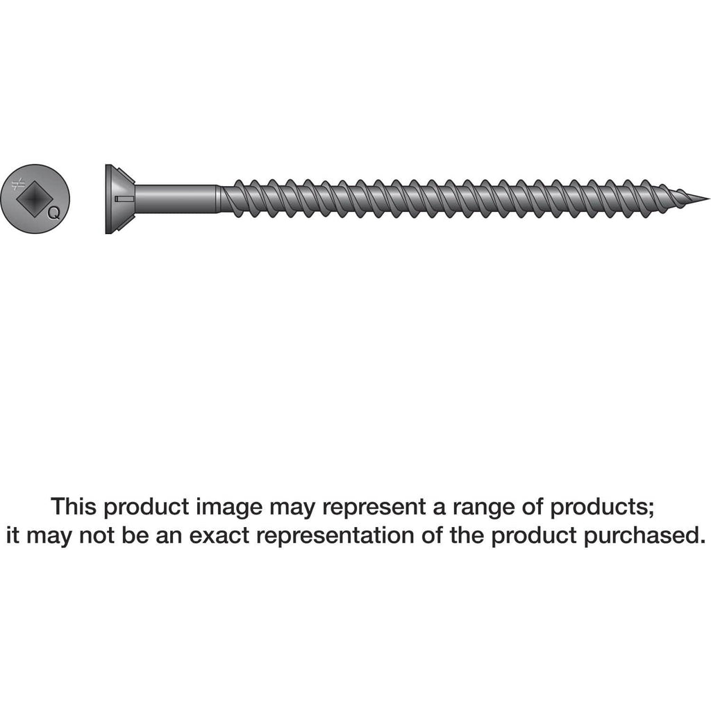 Simpson Strong-Tie WSTD212S WSTD Roofing Tile Screw (Collated), #8 x 2-1/2-in. #3 Square, Flat Head, 1500-Pack