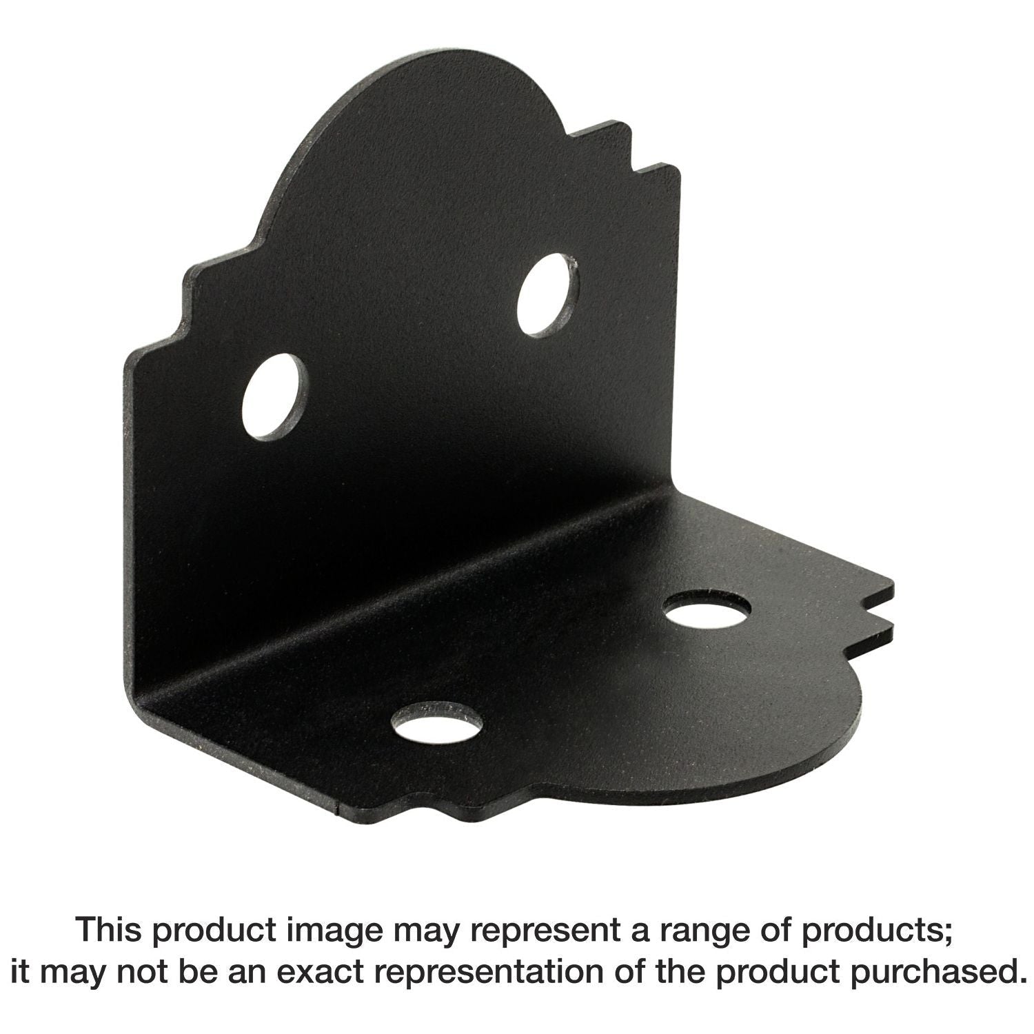 Simpson Strong-Tie APA6 Outdoor Accents Mission Collection ZMAX, Black Powder-Coated 90° Angle for 6x