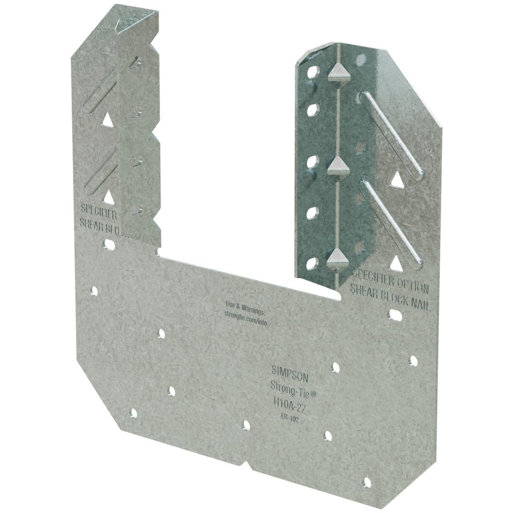 Simpson Strong-Tie H10A-2Z H10A-2 18-Gauge ZMAX Galvanized Hurricane Tie