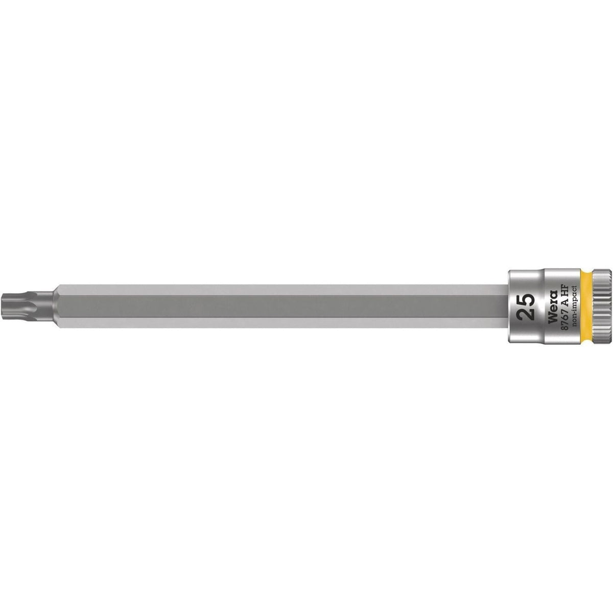 Wera 8767 A Hf Torx Zyklop Bit Socket With Holding Function, 1/4-in. Drive, Torx 25x100-mm.